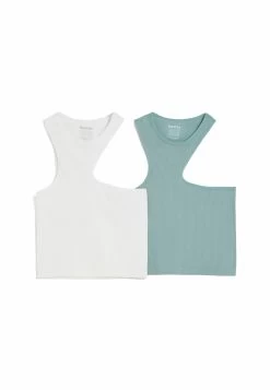 BERSHKA 2-Pack- Top - Off White -Bershka 2b47271e139f44aa8c20188898e98ca0
