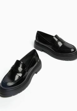 BERSHKA Penny Strap And Track - Instappers - Black 10 BERSHKA Penny Strap And Track - Instappers - Black -Bershka 2b76c198c6cd42fb82a4e86237fa76fb