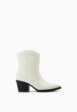 BERSHKA Cowboy-/Bikerlaarsjes - Beige -Bershka 2c15fca66e974669813403ecbff35822