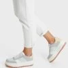 BERSHKA Contrast Platform - Sneakers Laag - Beige
