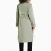 BERSHKA Trenchcoat - Khaki