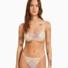 BERSHKA Blonde With Underwire - Bikinitop - Mauve