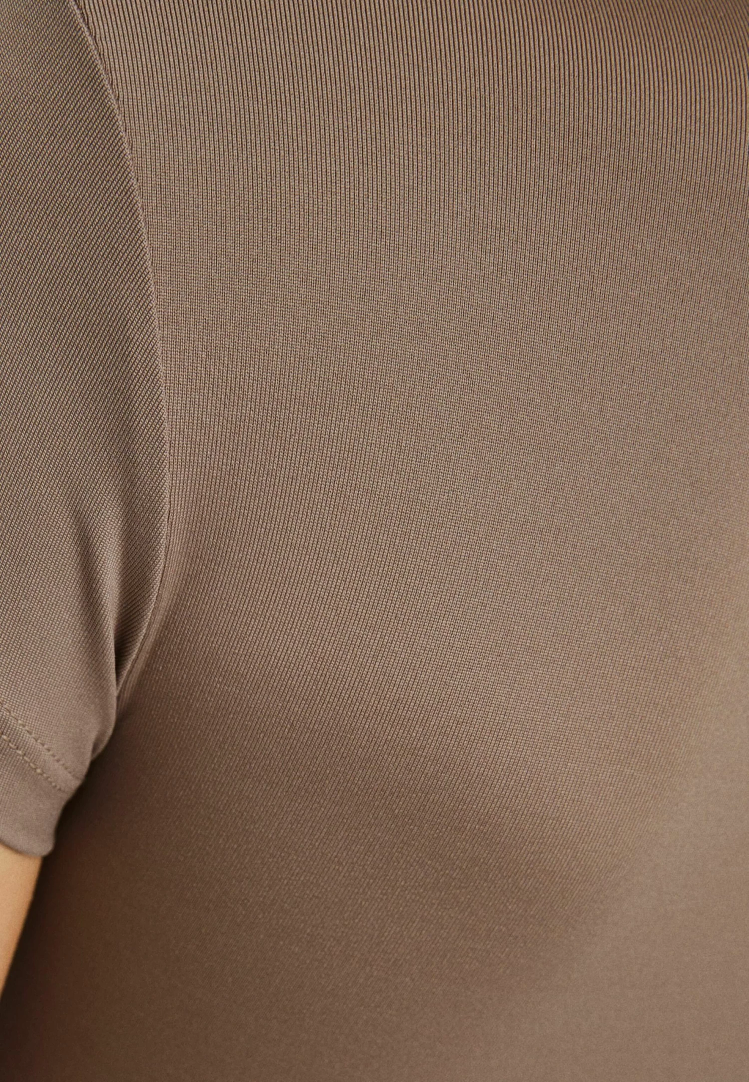 BERSHKA Long Short Sleeve- Maxi-Jurk - Camel 4 BERSHKA Long Short Sleeve- Maxi-Jurk - Camel - Afbeelding 4