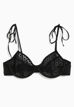 BERSHKA With Ties- Bikinitop - Black -Bershka 3067e31d8a1f446fb973df18ca004716