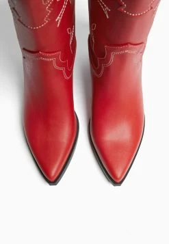 BERSHKA Heeled- Cowboy-/Bikerlaarsjes - Red -Bershka 30d4465dd1064656bb79695750be7ccf