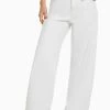 BERSHKA Wide Leg 90S- Relaxed Fit Jeans - White