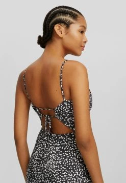 BERSHKA Printed With Straps - Jurk - Black 9 BERSHKA Printed With Straps - Jurk - Black -Bershka 3256221edb4648bf9def444e3f1033de