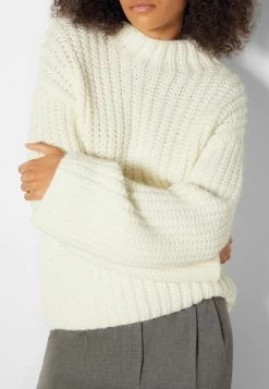 BERSHKA High Neck - Trui - Off White -Bershka 354faec708eb40a980dc8d8fc21bc40d