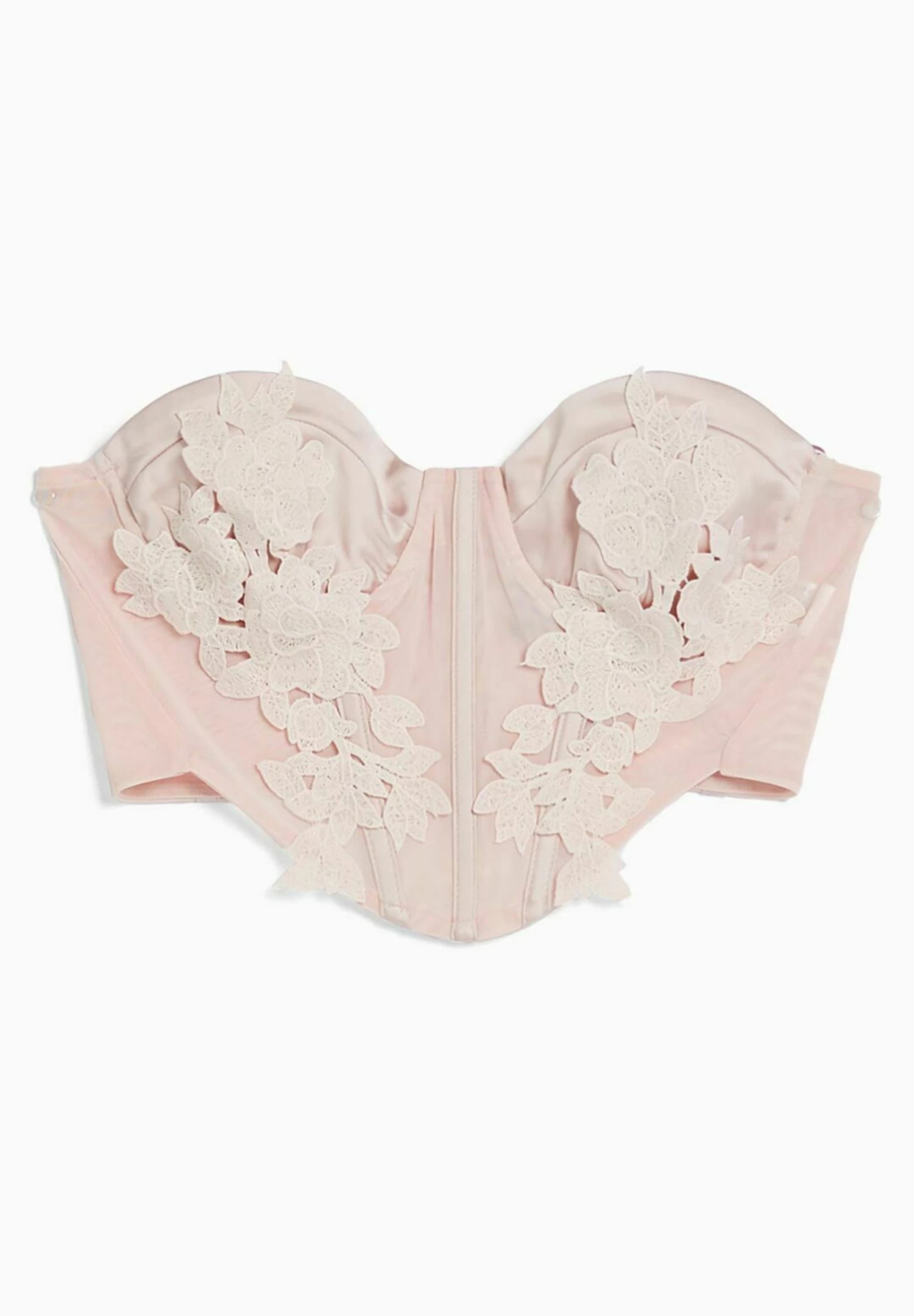 BERSHKA Floral Print - Corset - Top - Pink 6 BERSHKA Floral Print - Corset - Top - Pink - Afbeelding 6