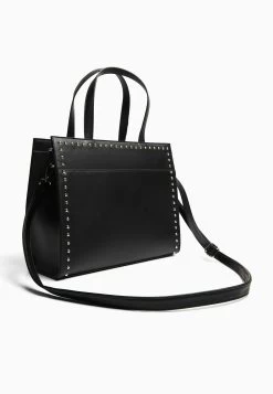 BERSHKA Studded - Handtas - Black -Bershka 35a86380acde422b875ab16c1ff9fa85