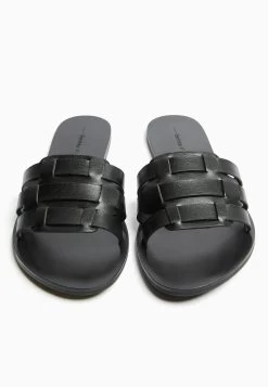 BERSHKA Strappy- Muiltjes - Black -Bershka 35f206277a6a4625b157f3a0eb487071