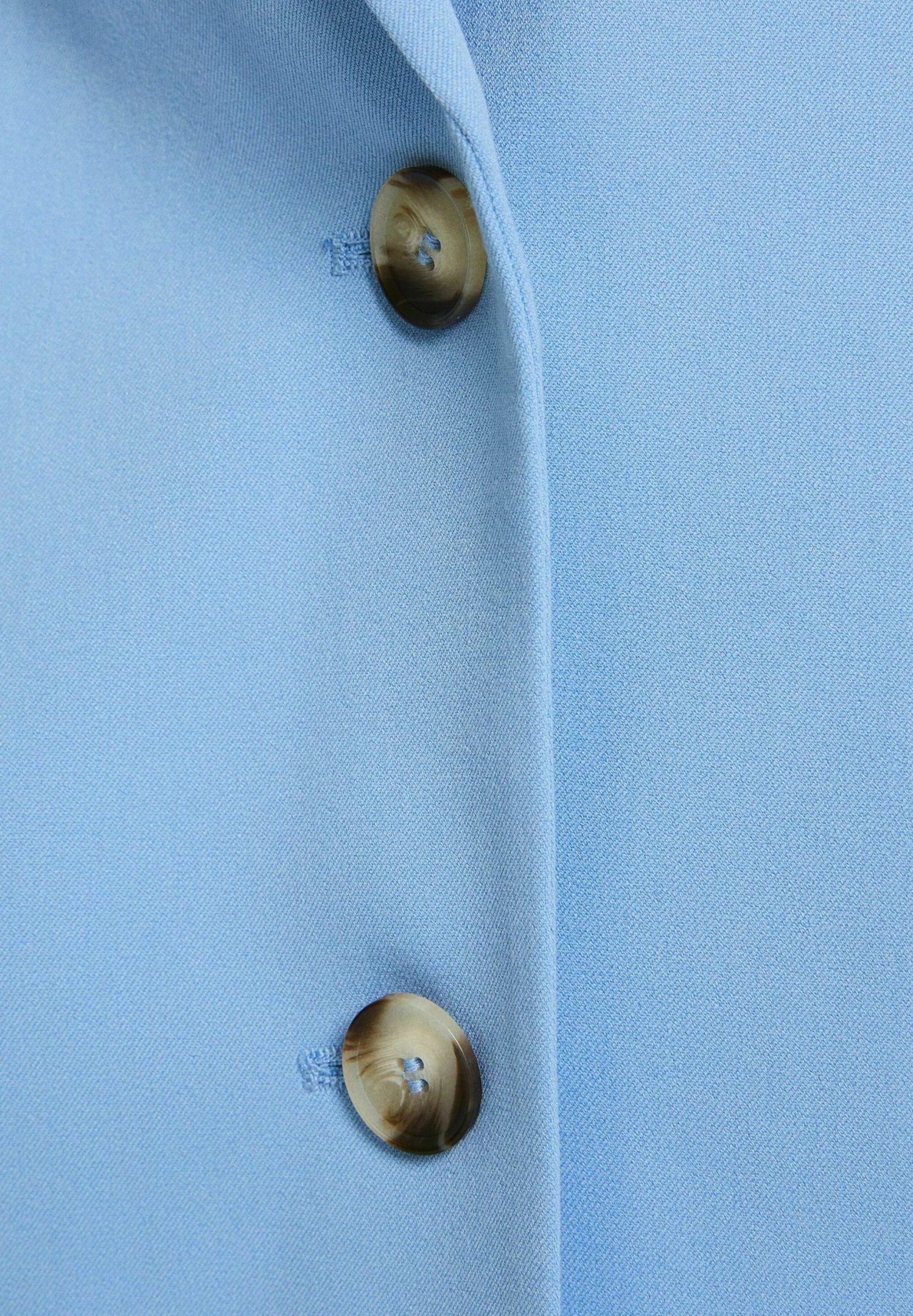 BERSHKA Tailored Cut- Halflange Jas - Light Blue 6 BERSHKA Tailored Cut- Halflange Jas - Light Blue - Afbeelding 6