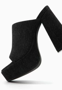 BERSHKA Platform - Muiltjes Met Hak - Black -Bershka 38a2b3a9b6504aec81feda2868b3b493