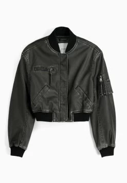BERSHKA Distressed - Imitatieleren Jas - Black 10 BERSHKA Distressed - Imitatieleren Jas - Black -Bershka 390b51570a064d27b9869f9e23748e87