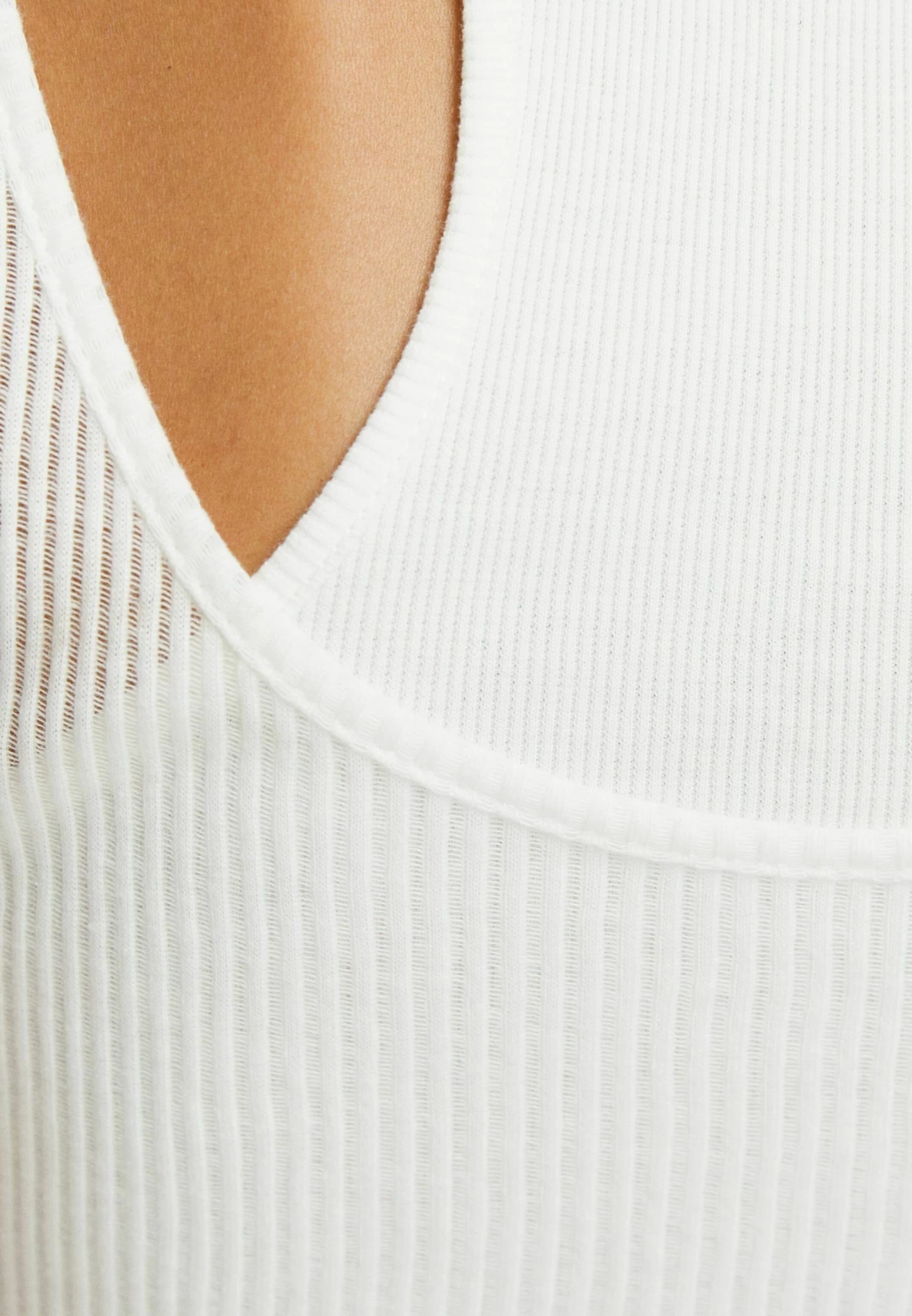 BERSHKA Sleeveless Double Layer - Top - White 5 BERSHKA Sleeveless Double Layer - Top - White - Afbeelding 5