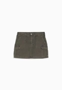 BERSHKA Minirok - Grey -Bershka 408349861aec48e9a505f6abe011baf8