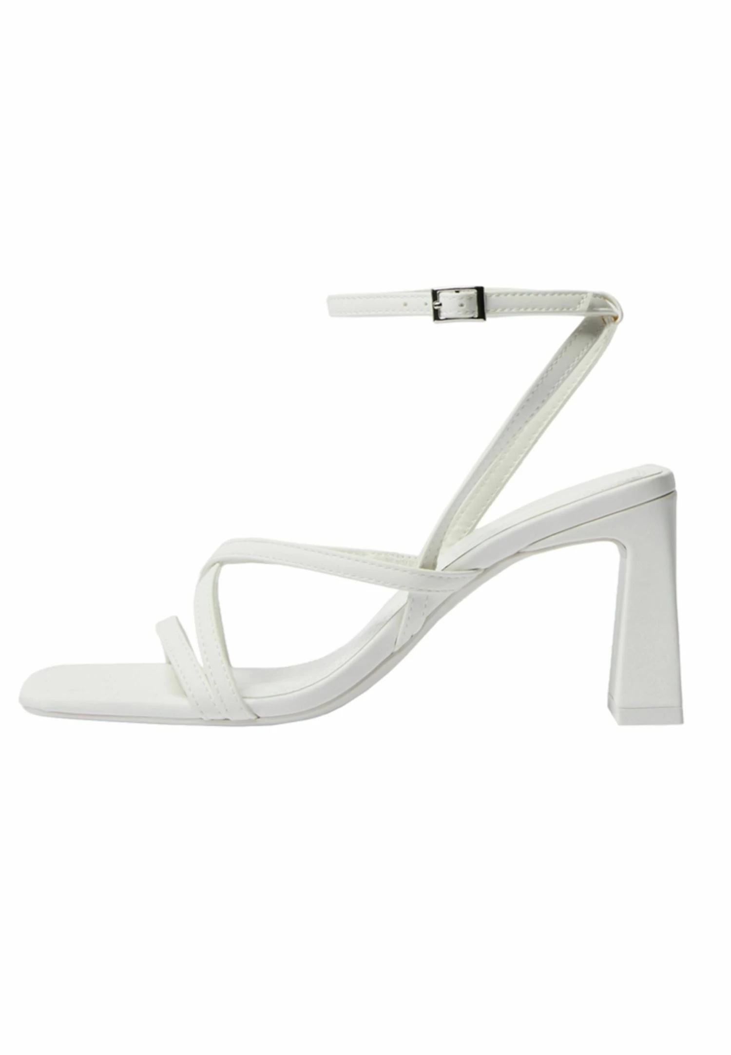 BERSHKA With Ankle Strap - Sandalen - White 2 BERSHKA With Ankle Strap - Sandalen - White - Afbeelding 2