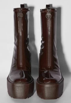 BERSHKA Enkellaarsjes Met Hoge Hak - Brown 12 BERSHKA Enkellaarsjes Met Hoge Hak - Brown -Bershka 42b688256c9d4c078ed24a2c2303cc2d