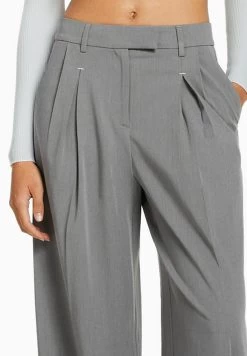 BERSHKA Tailored - Broek - Grey -Bershka 42dfa3ee720442de90067febfce85660