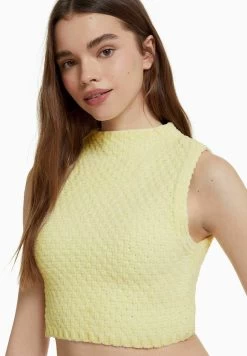 BERSHKA Trui - Yellow -Bershka 437f8a3e333b4a94889e2ca8b4de1fb1