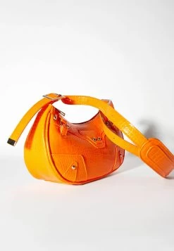 BERSHKA Studded - Schoudertas - Orange -Bershka 43c1df4be92f40d8bc6faf10b0ee6e5b