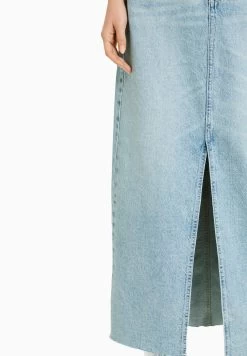 BERSHKA Jeansrok - Light-Blue Denim -Bershka 45109e06c56d427ea45265cc5e39a35e