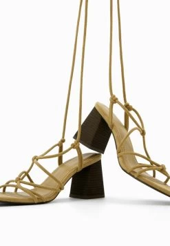BERSHKA Tied With Knot Details - Sandalen - Sand 12 BERSHKA Tied With Knot Details - Sandalen - Sand -Bershka 467682a6b99e4a96a01807d7ee3a5677