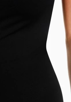 BERSHKA Seamless With Cut Neckline Cycling- Jumpsuit - Black -Bershka 467aa96e31e04894b1861dba0d3382c8