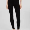 BERSHKA Super High Waist- Slim Fit Jeans - Black