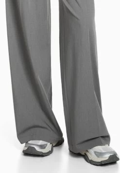 BERSHKA Tailored - Broek - Grey -Bershka 49368d2760f2422782667e4043f212da