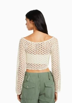 BERSHKA Rustic - Trui - Beige -Bershka 4944c9971db54727973cebe0355df751