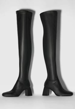 BERSHKA Overknee Laarzen - Black -Bershka 4a1154f3b4ce41ee8824b3c20de68d78