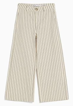 BERSHKA Culottes - Broek - Beige -Bershka 4c8c49af707c4b4f8ff09b95699cf3d1
