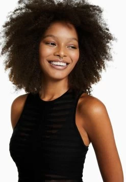 BERSHKA Sleeveless Transparent00587686 - Gebreide Jurk - Black 9 BERSHKA Sleeveless Transparent00587686 - Gebreide Jurk - Black -Bershka 4ce80c76659f40848019679819e28894