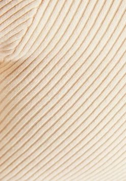 BERSHKA Neckline With Beading Detail - Trui - Beige -Bershka 4e925778949c4bdab7c032721cc630f3