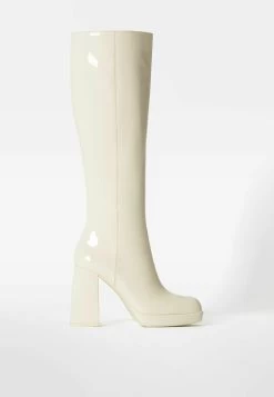 BERSHKA Laarzen - Off-White -Bershka 4fe7586c45ce4127b302117d75ca2067