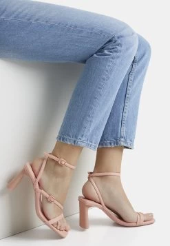 BERSHKA With Ankle Strap - Strappy 11720160 - Sandalen - Light Pink