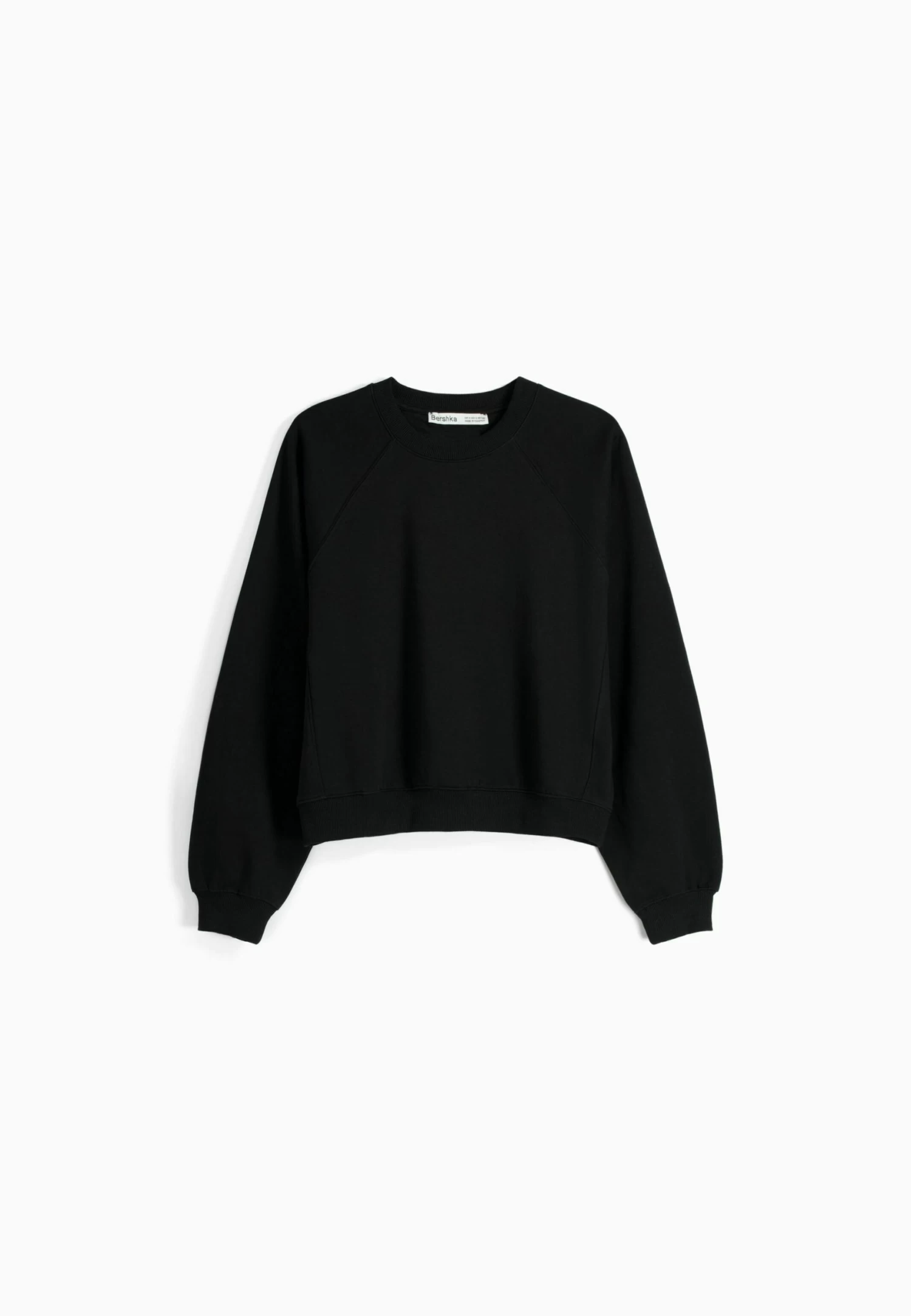 BERSHKA Raglan Sleeve - Sweater - Black 5 BERSHKA Raglan Sleeve - Sweater - Black - Afbeelding 5