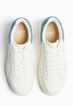 BERSHKA Contrast - Sneakers Laag - White -Bershka 51c83937ef2544da9c68ce74850fb23d