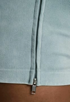 BERSHKA Cropped Seamless - Sweater Met Rits - Blue 10 BERSHKA Cropped Seamless - Sweater Met Rits - Blue -Bershka 51f6333f406a43f78e9e050953be7f38