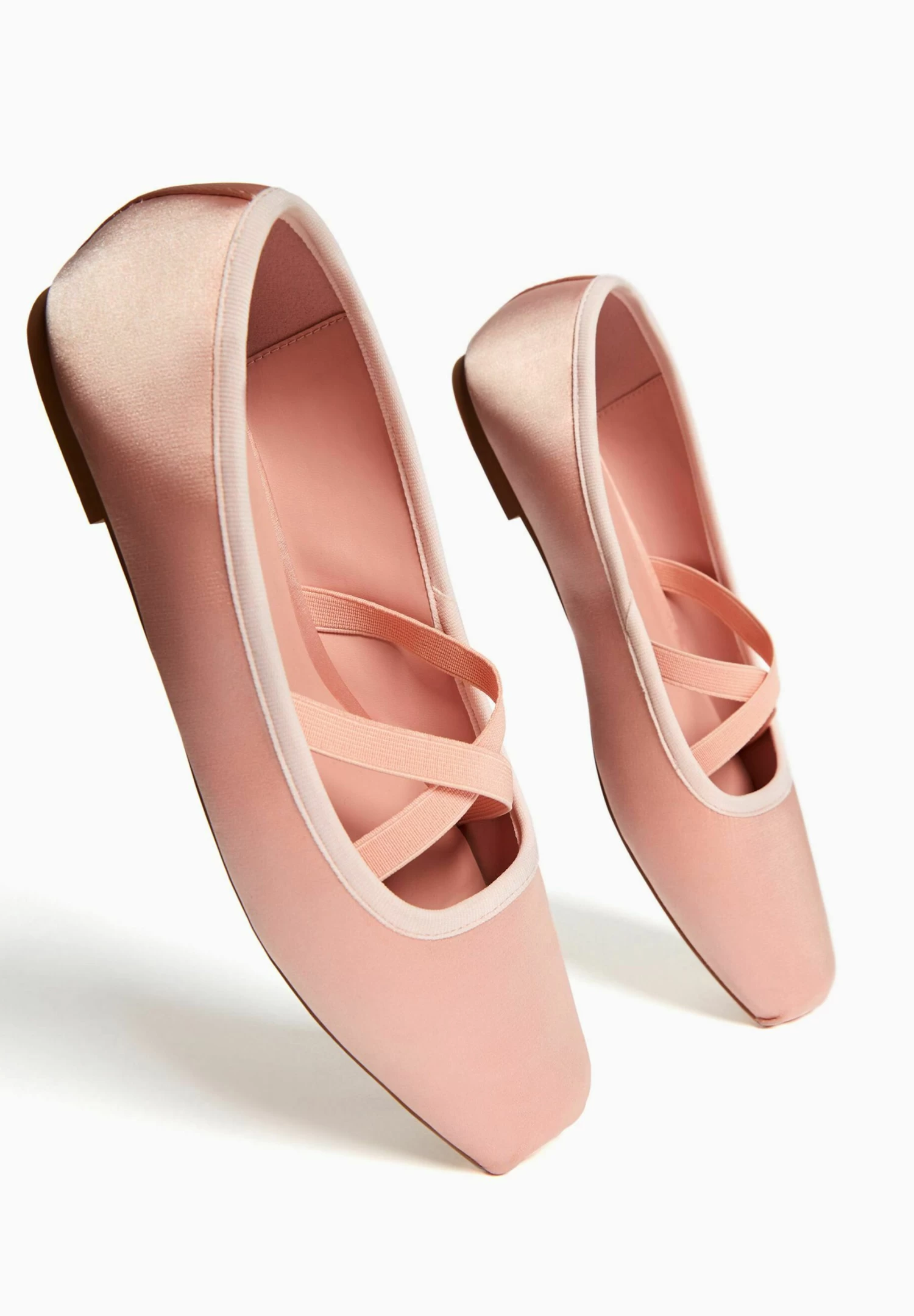 BERSHKA Stretch Flats - Ballerina'S Met Enkelbandjes - Pink 6 BERSHKA Stretch Flats - Ballerina'S Met Enkelbandjes - Pink - Afbeelding 6