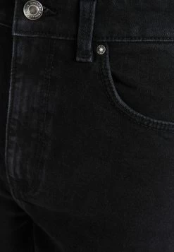 BERSHKA Comfort Straight With Side Slit- Bootcut Jeans - Black -Bershka 52e18e2044554927b094ca314dec1abf