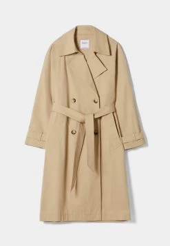 BERSHKA Trenchcoat - Camel -Bershka 552fcdaf190a45348d49fc04af7d498a