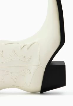 BERSHKA Cowboy-/Bikerlaarsjes - Beige -Bershka 5545ce1a3c384009b84a1de1a0be330f