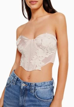 BERSHKA Floral Print - Corset - Top - Pink 10 BERSHKA Floral Print - Corset - Top - Pink -Bershka 55467417c5374e75807cb42c747f01e6