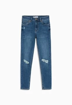 BERSHKA Vintage - Jeans Skinny Fit - Dark Blue 11 BERSHKA Vintage - Jeans Skinny Fit - Dark Blue -Bershka 554df3378cf54436952479032e86d66e