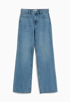 BERSHKA Wide Leg - Relaxed Fit Jeans - Light Blue Denim -Bershka 5669a09f91e34224a9aa5e75dcb6c64d