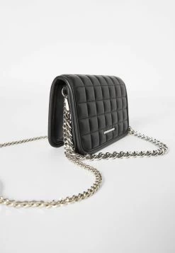 BERSHKA Mit Ketten- Schoudertas - Dark Grey -Bershka 56af53d2762149b6a4e852ab6bd0523e