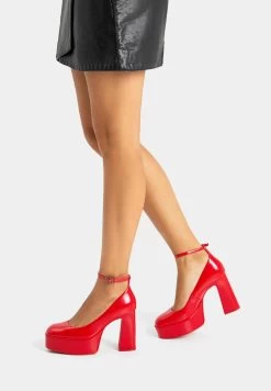 BERSHKA Hoge Hakken - Red