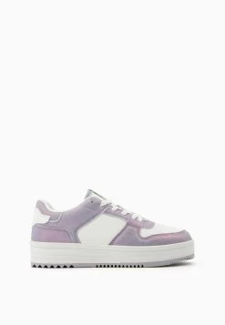BERSHKA Contrast Fabric - Sneakers Laag - Light Pink -Bershka 597f3621dd474f29b35b279252e381ab